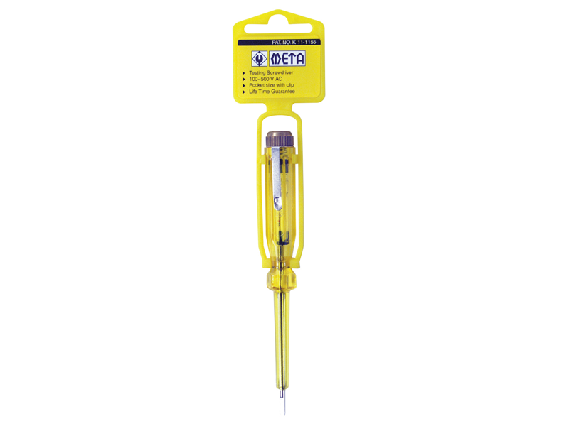 ไขควงลองไฟ META No.K11-1155 META tester screwdriver No.K11-1155-ABLETOOLThailand.Com - บริษัท เอเบิลทูล จำกัด