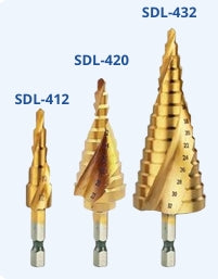 ดอกสว่านเจาะขยาย(เจดีย์)แบบเกลียว ตรา Meta Step Drill - Meta