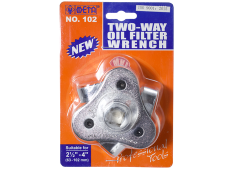 กุญแจถอดไส้หม้อกรอง 2 ทาง 3 ขา No.102 META Oil Filter Wrench-ABLETOOLThailand.Com - บริษัท เอเบิลทูล จำกัด