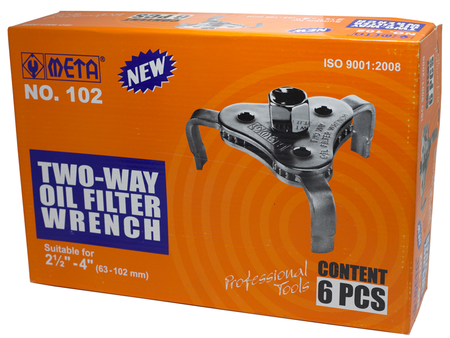 กุญแจถอดไส้หม้อกรอง 2 ทาง 3 ขา No.102 META Oil Filter Wrench-ABLETOOLThailand.Com - บริษัท เอเบิลทูล จำกัด