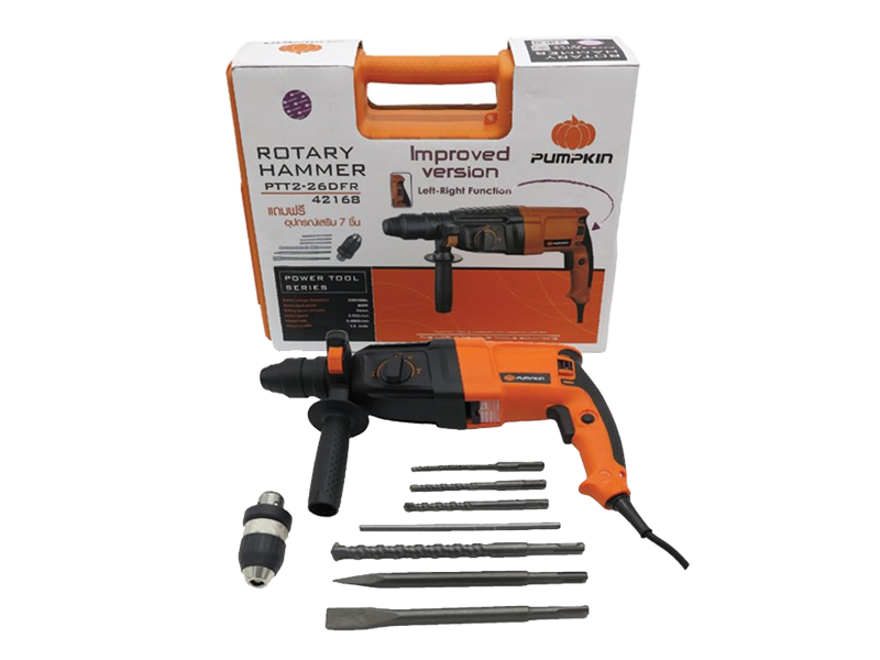 PUMPKIN สว่านโรตารี่ 3 ระบบ 26 มม. PTT 2-26DFR-ABLETOOLThailand.Com - บริษัท เอเบิลทูล จำกัด