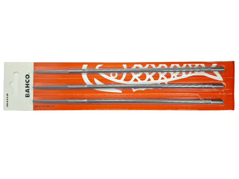 ตะไบแทงเลื่อยโซ่ ตรา ปลาเบ็ด Round chainsaw file BAHCO | ABLETOOLThailand.Com