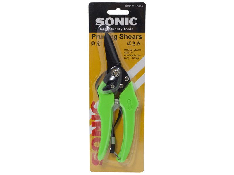 กรรไกรตัดกิ่งไม้ปากตรง SONIC No.801 SONIC Pruner No.801 7.1/2"-ABLETOOLThailand.Com - บริษัท เอเบิลทูล จำกัด