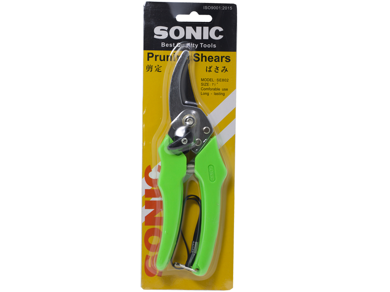 กรรไกรตัดกิ่งไม้ปากโค้ง SONIC No.802 SONIC Pruner No.802 7.1/2"-ABLETOOLThailand.Com - บริษัท เอเบิลทูล จำกัด