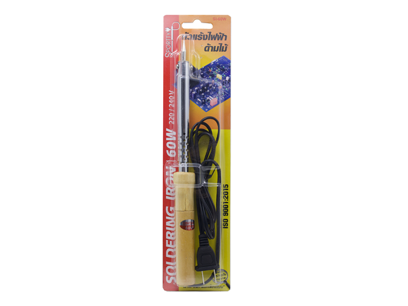 หัวแร้งไฟฟ้าด้ามไม้ (Sporty) SPORTY soldering iron with wooden handle 40W-ABLETOOLThailand.Com - บริษัท เอเบิลทูล จำกัด