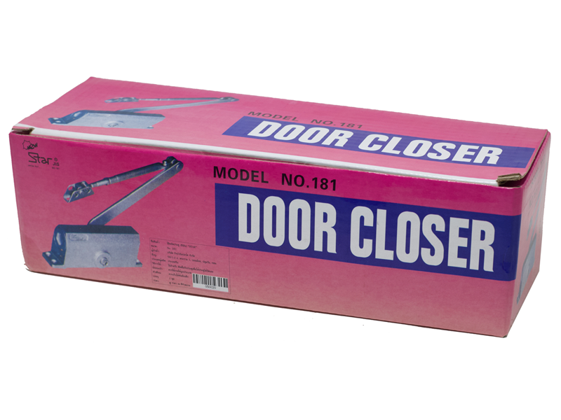โช๊คอัฟประตู STAR (สีเงิน) No.181 STAR door closer No.181-ABLETOOLThailand.Com - บริษัท เอเบิลทูล จำกัด