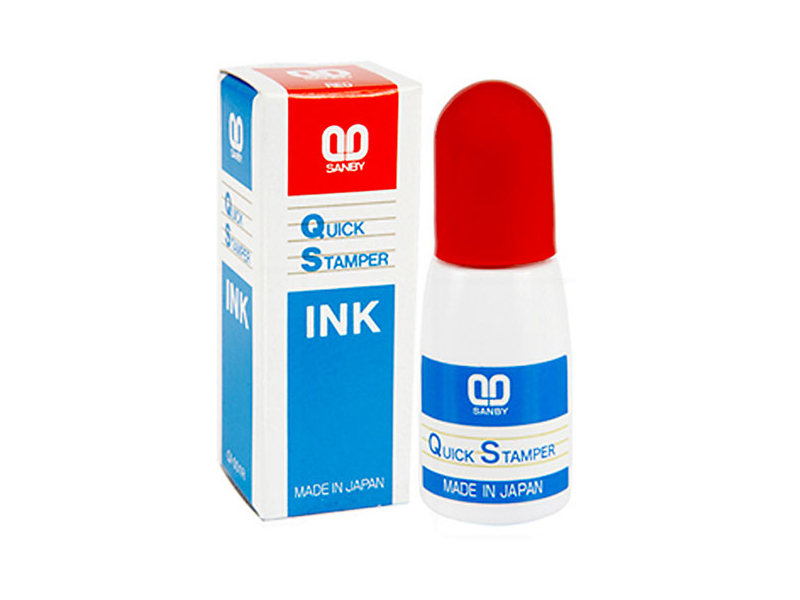 Sanby หมึกเติมตรายาง 10 ซีซี Sanby quick stamper Ink 10 cc | ABLETOOLThailand.Com