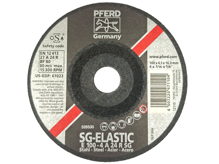 แผ่นขัดเหล็ก ขนาด 4” หนา 4 มิล ตราม้าลอดห่วง Schruppscheiben Grinding Wheels RFERD | ABLETOOLThailand.Com