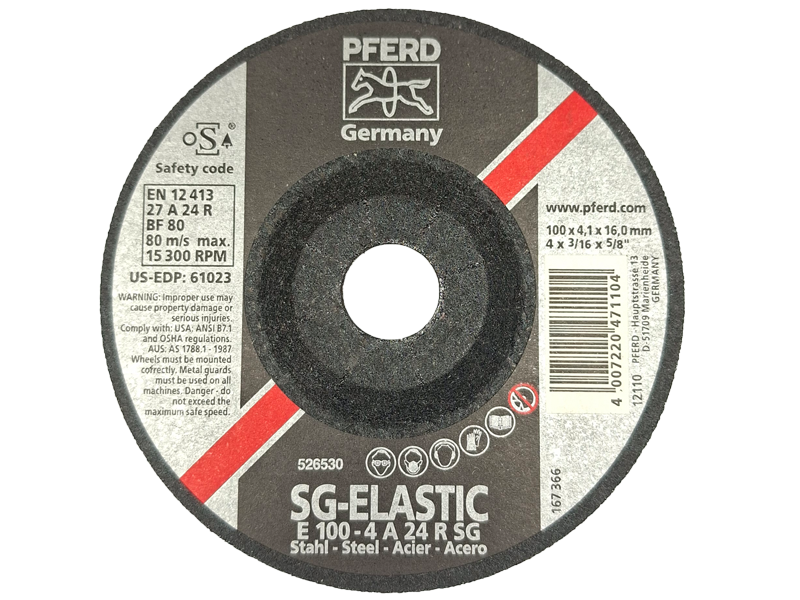 แผ่นขัดเหล็ก ขนาด 4” หนา 4 มิล ตราม้าลอดห่วง Schruppscheiben Grinding Wheels RFERD | ABLETOOLThailand.Com