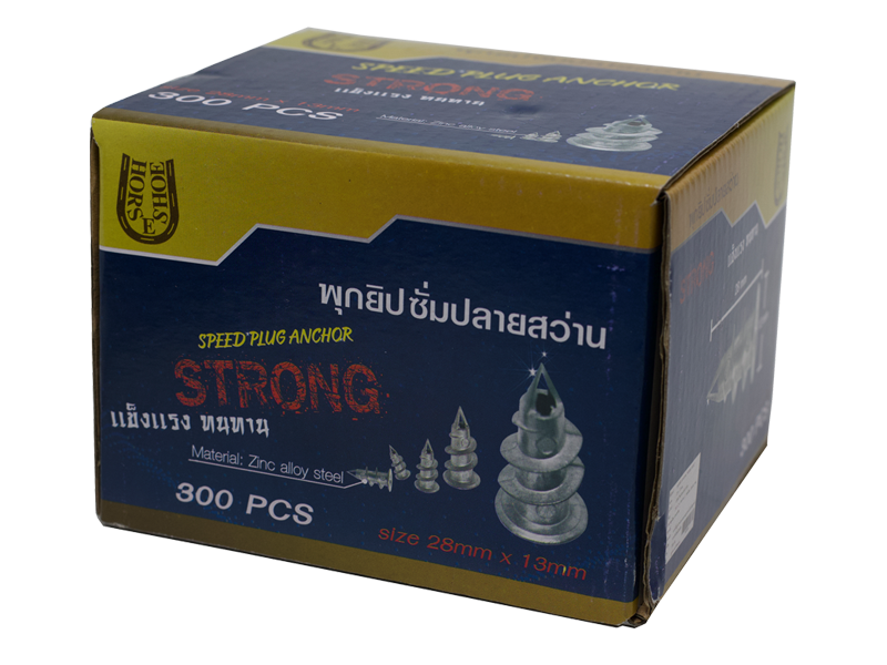 พุกยิบซั่มปลายสว่าน ตรา horse shoe 28x13 mm. | ABLETOOLThailand.Com
