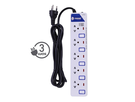 Toshino รางปลั๊กไฟ ET-915-3M TOSHINO Multitasking Surge Protection| ABLETOOLThailand.Com