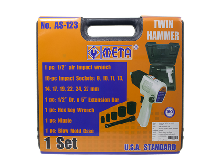 บล็อคลมชุด META ขนาด 1/2" No.AS-123-ABLETOOLThailand.Com - บริษัท เอเบิลทูล จำกัด