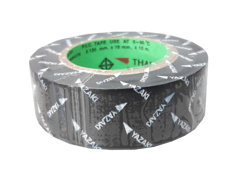 Yazaki brand electrical tape, black.