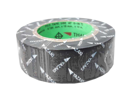 Yazaki brand electrical tape, black.