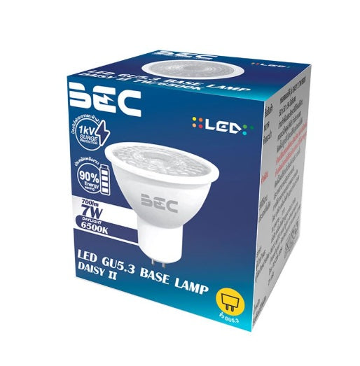 BEC หลอดไฟ 7W LED DAISY II MR16 GU5.3 ไฟ 220V ไม่ต้องมีหม้อแปลง