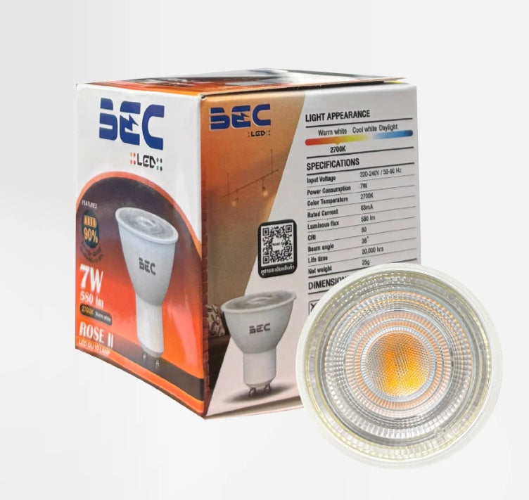 หลอดไฟ LED BEC ROSE II MR16 GU10 ไฟ 220V ไม่ต้องมีหม้อแปลง