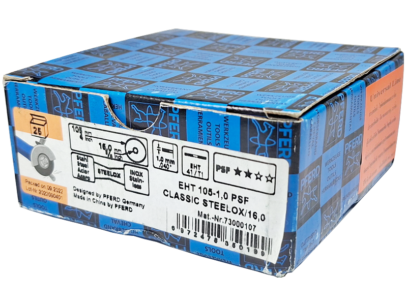 แผ่นตัดเหล็ก STL Inox 4" ตรา ม้าลอดห่วง cut-off wheel INOX Pferd | ABLETOOLThailand.Com