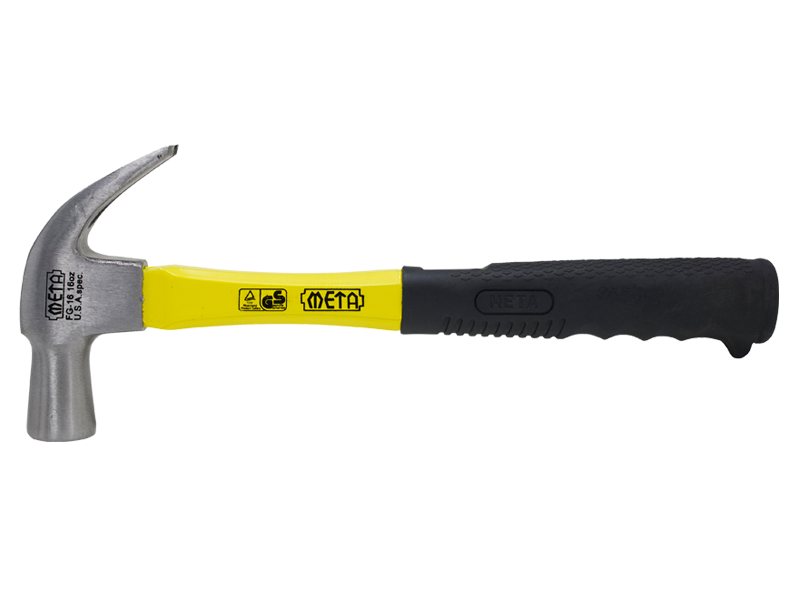 ค้อนหงอนถอนตะปู (ไฟเบอร์) 18mm , 27mm. META META nail claw hammer-ABLETOOLThailand.Com - บริษัท เอเบิลทูล จำกัด