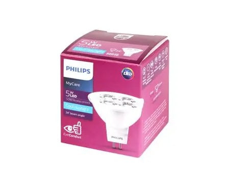 Philips หลอดไฟ MR16 LED  12V ยี่ห้อฟิลิปส์ ขั้วGU5.3 แทน หลอดฮาโลเจน 50W