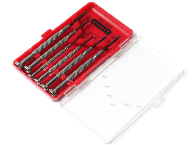 ไขควงซ่อมนาฬิกา 6 ตัวชุด STANLEY  precision screwdriver  6 pcs. STANLEY | ABLETOOLThailand.Com