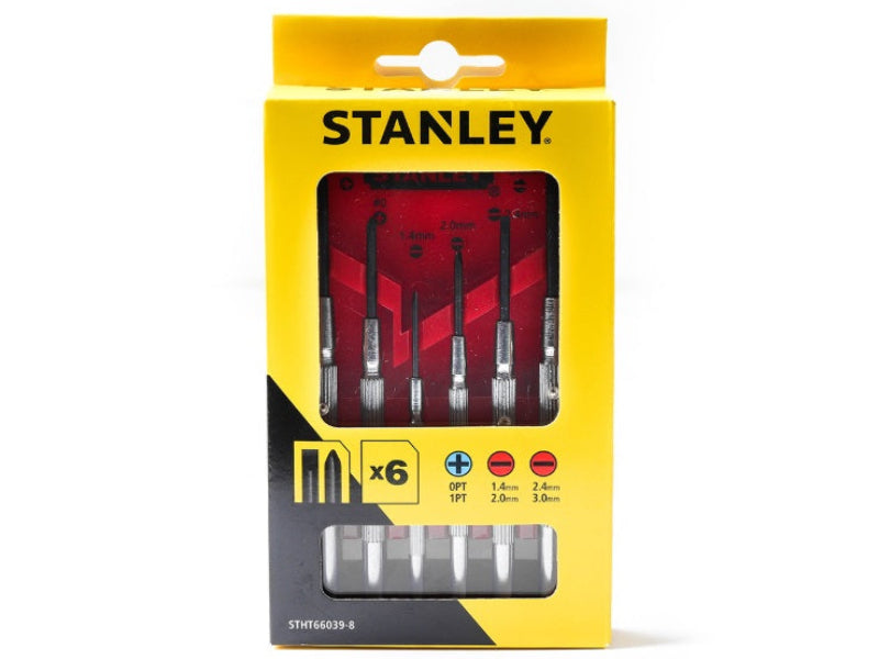 ไขควงซ่อมนาฬิกา 6 ตัวชุด STANLEY  precision screwdriver  6 pcs. STANLEY | ABLETOOLThailand.Com
