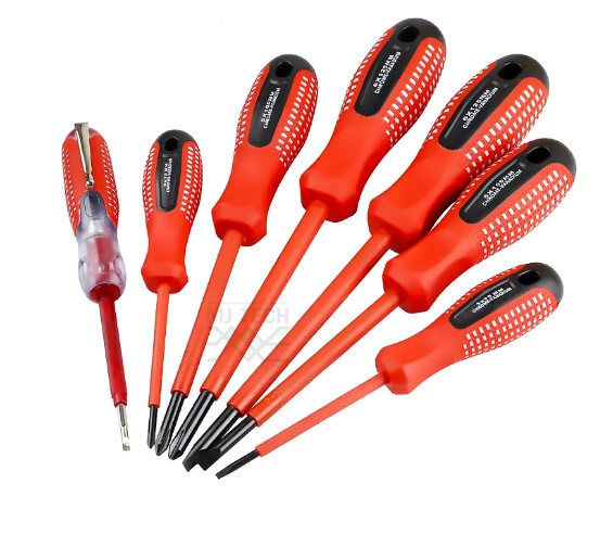 ไขควงแกนหุ้มฉนวน RUIKE 7 ตัวชุด # 7653