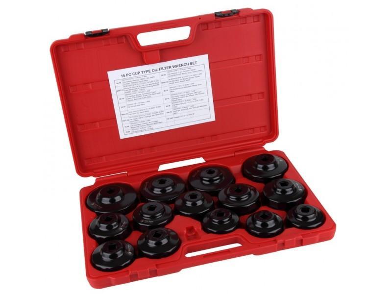 ชุดถอดหม้อกรอง TW ตรา King Eagle 15 ตัวชุด 15-piece Oil Filter Wrench Set - KING EAGLE-ABLETOOLThailand.Com - บริษัท เอเบิลทูล จำกัด