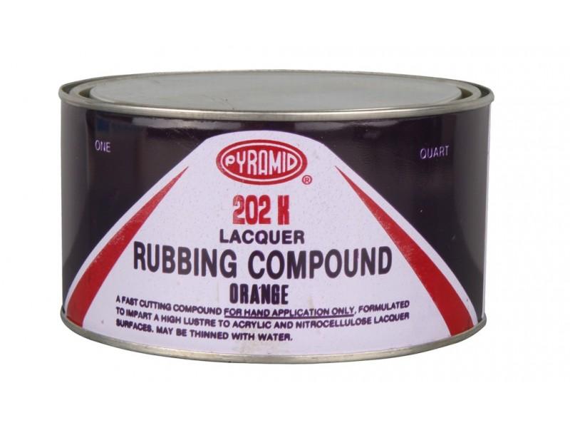 ยาขัด ตรา ปิรามิท #202 หยาบ (แดง) #202K Lacquer Rubbing Compound - PYRAMID (Orange)-ABLETOOLThailand.Com - บริษัท เอเบิลทูล จำกัด