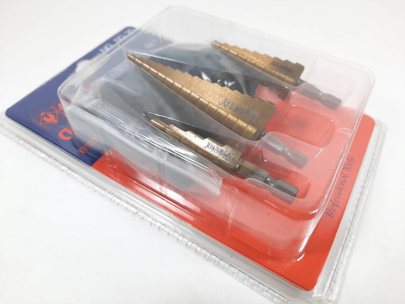 3 pc Step Drill Bit Meta 