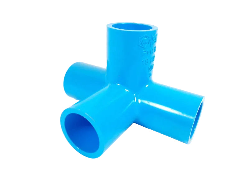 3 Way 4 Way Pipe Fittings Plastic Conduit PVC