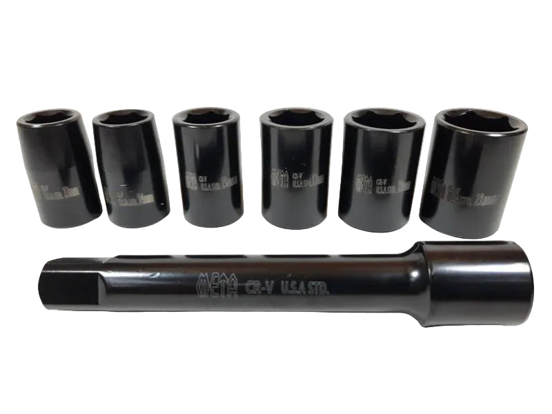 บล็อคลมมินิชุด META ขนาด 1/2" 6 ตัวชุด No.ASG-6-ABLETOOLThailand.Com - บริษัท เอเบิลทูล จำกัด
