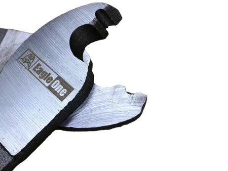 A pair of Eagle One cable cutters with yellow and gray handles.