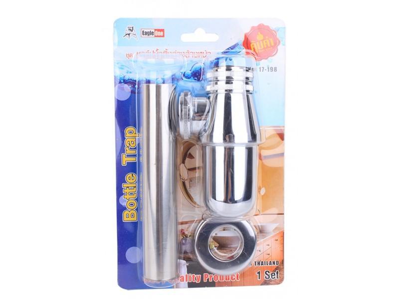 ท่อน้ำทิ้ง ตรา Eagle One ซิงค์ ชุบโครเมี่ยม [อัดแผง] Chrome Bottle Trap - EAGLE ONE-ABLETOOLThailand.Com - บริษัท เอเบิลทูล จำกัด