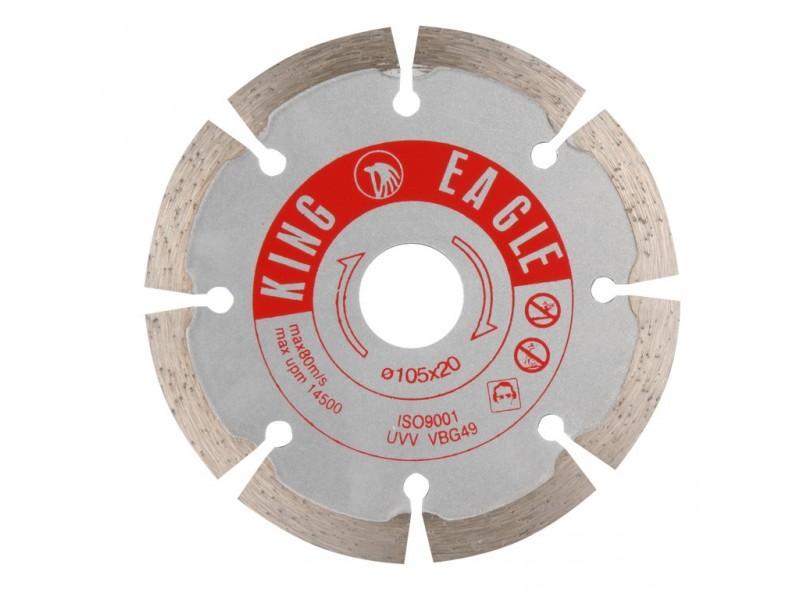 แผ่นตัดใบเพชร ตรา King Eagle มีร่อง Diamond Cutting Disc - KING EAGLE-ABLETOOLThailand.Com - บริษัท เอเบิลทูล จำกัด
