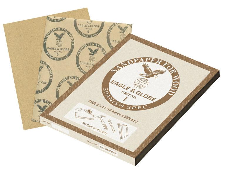 กระดาษทรายถูไม้ตรานกอินทรีย์ EAGLE&GLOBE Sanding paper for wood-ABLETOOLThailand.Com - บริษัท เอเบิลทูล จำกัด