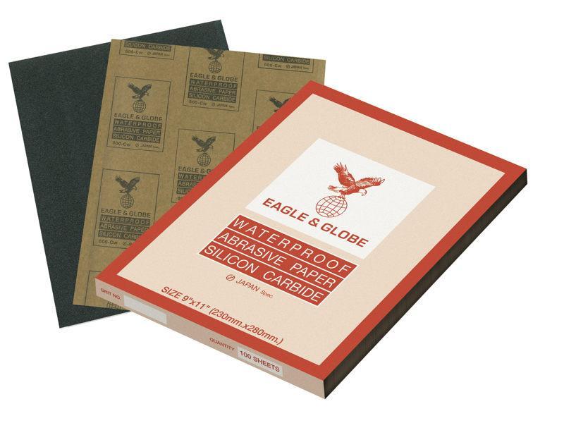 กระดาษทรายน้ำตรานกอินทรีย์ EAGLE&GLOBE Water Proof Abrasive Paper-ABLETOOLThailand.Com - บริษัท เอเบิลทูล จำกัด