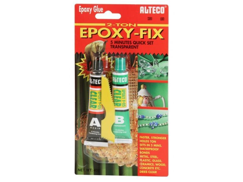 กาวติดเหล็กหลอดคู่ ตรา ช้าง F05 [สีใส] F05 Epoxy Glue AB (Clear) - ALTECO-ABLETOOLThailand.Com - บริษัท เอเบิลทูล จำกัด