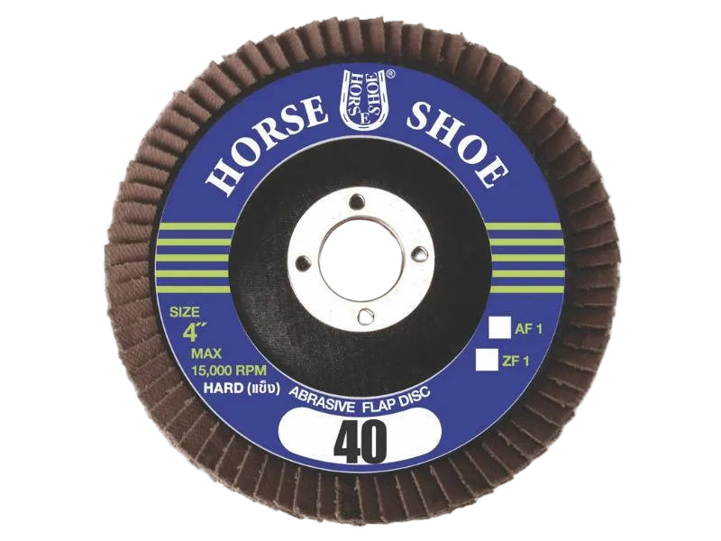 ผ้าทรายเรียงซ้อนเกือกม้า (แบบแข็ง) HORSE SHOE Flap Discs (Hard Type)-ABLETOOLThailand.Com - บริษัท เอเบิลทูล จำกัด