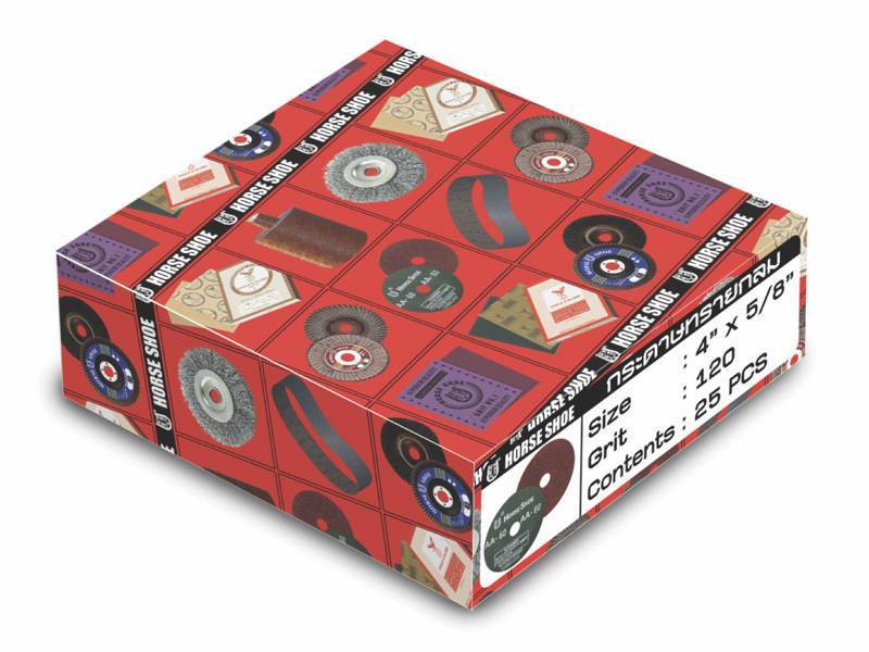 กระดาษทรายกลม(เกือกม้า) HORSE SHOE Sanding paper discs 4"-ABLETOOLThailand.Com - บริษัท เอเบิลทูล จำกัด