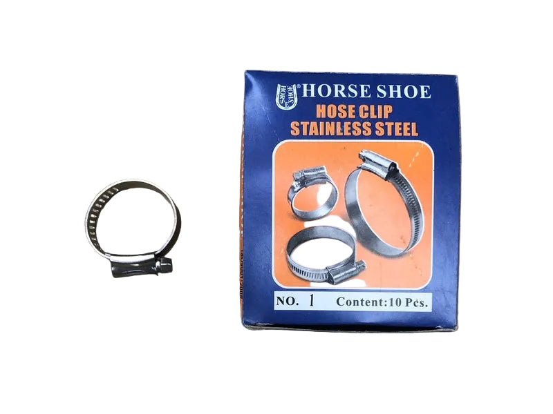 กิ๊บรัดท่อเกือกม้า (สแตนเลส) HORSE SHOE Stainless Hose Clip | ABLETOOLThailand.Com