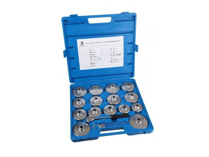 ชุดถอดหม้อกรอง TW KE220 ตรา King Eagle 17 ตัวชุด รุ่นอลูมิเนียม KE220 Oil Filter Wrench Set-ABLETOOLThailand.Com - บริษัท เอเบิลทูล จำกัด