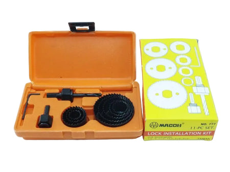 สว่านเจาะลูกบิด MACOH 11 ตัวชุด No.777 MACOH lock installation kit No. 777 777 11 pcs set-ABLETOOLThailand.Com - บริษัท เอเบิลทูล จำกัด