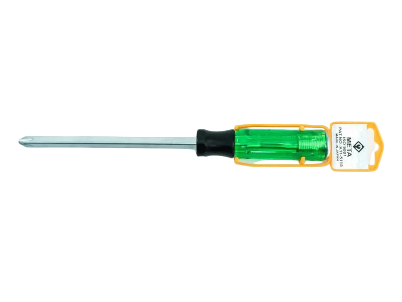 ไขควงทะลุด้ามเขียว META ชุบสติม META Go-thru Screwdriver with green handle-ABLETOOLThailand.Com - บริษัท เอเบิลทูล จำกัด