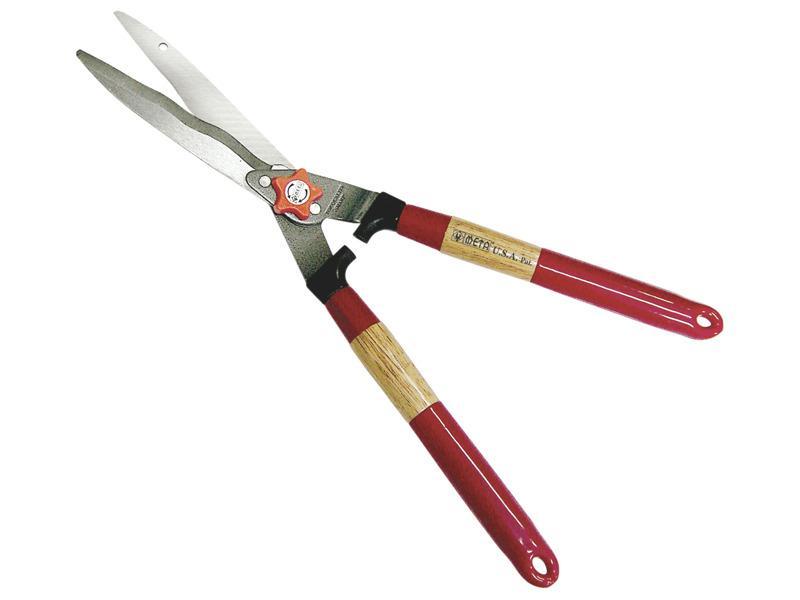 กรรไกรตัดหญ้าด้ามไม้หุ้มยาง(ใบมีดหยัก) META META Hedge Shear with wooden handle (wave blades)-ABLETOOLThailand.Com - บริษัท เอเบิลทูล จำกัด
