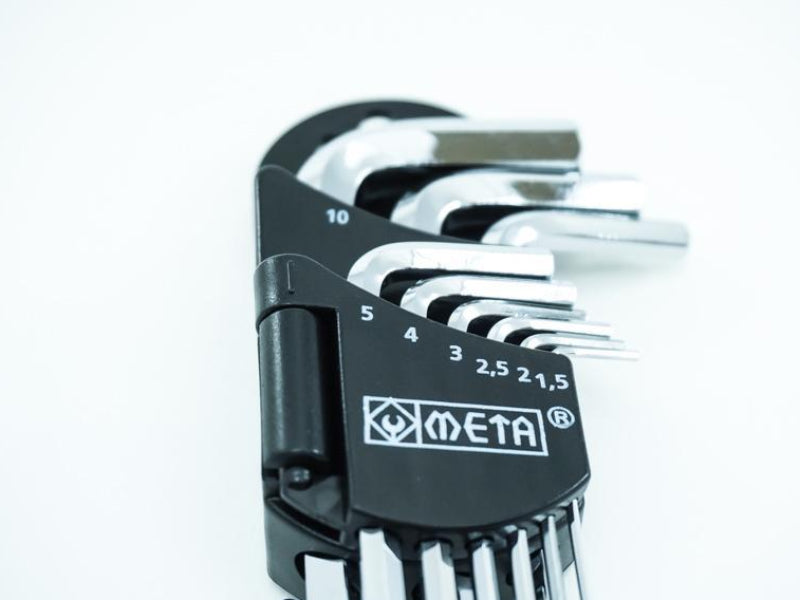 กุญแจหกเหลี่ยม META META Hex Key Wrench Set 9 pcs set-ABLETOOLThailand.Com - บริษัท เอเบิลทูล จำกัด