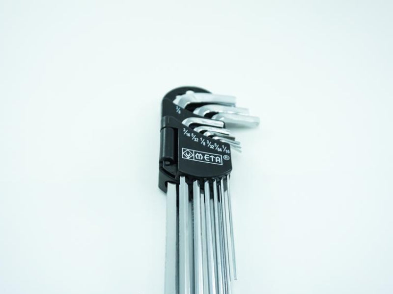 กุญแจหกเหลี่ยม META META Hex Key Wrench Set 9 pcs set-ABLETOOLThailand.Com - บริษัท เอเบิลทูล จำกัด