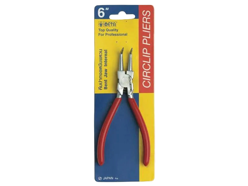 คีมปากงอหนีบแหวน หุ้มยาง META META bent jaw, internal circlip pliers with vinyl grip-ABLETOOLThailand.Com - บริษัท เอเบิลทูล จำกัด