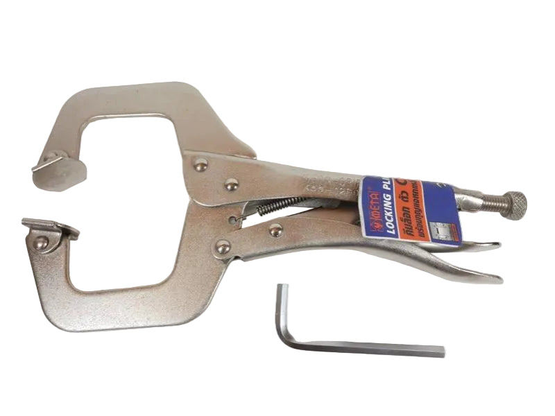 คีมล็อคตัว C ปากขยับได้ SNK-10209 META locking pliers SNK-10209 9"-ABLETOOLThailand.Com - บริษัท เอเบิลทูล จำกัด
