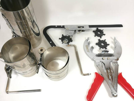 ลานรัดลูกสูบ (สแตนเลส) แบบ 9 ตัวชุด META META piston ring compressor set (stainless type)-ABLETOOLThailand.Com - บริษัท เอเบิลทูล จำกัด