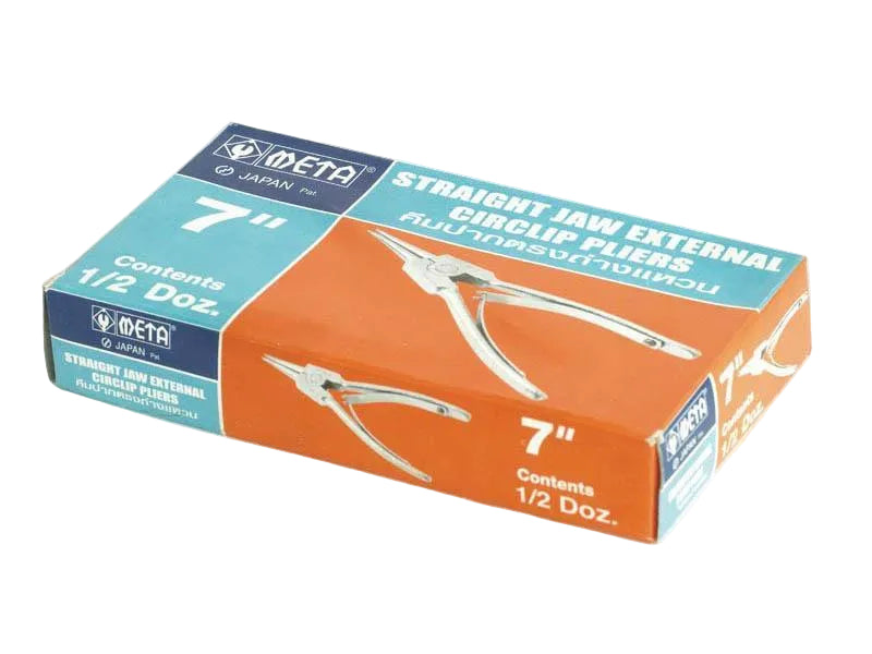 คีมปากตรงถ่างแหวน ชุบโครเมี่ยม META straight jaw, external circlip pliers with chrome plated handle-ABLETOOLThailand.Com - บริษัท เอเบิลทูล จำกัด
